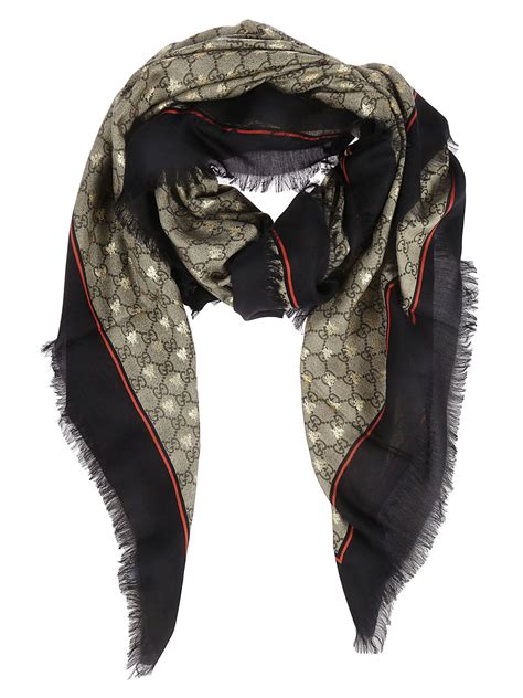 bee scarf gucci|Gucci scarves for women.